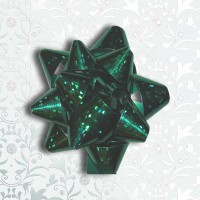 Mini Gift Bows - Prismatic Hunter Green